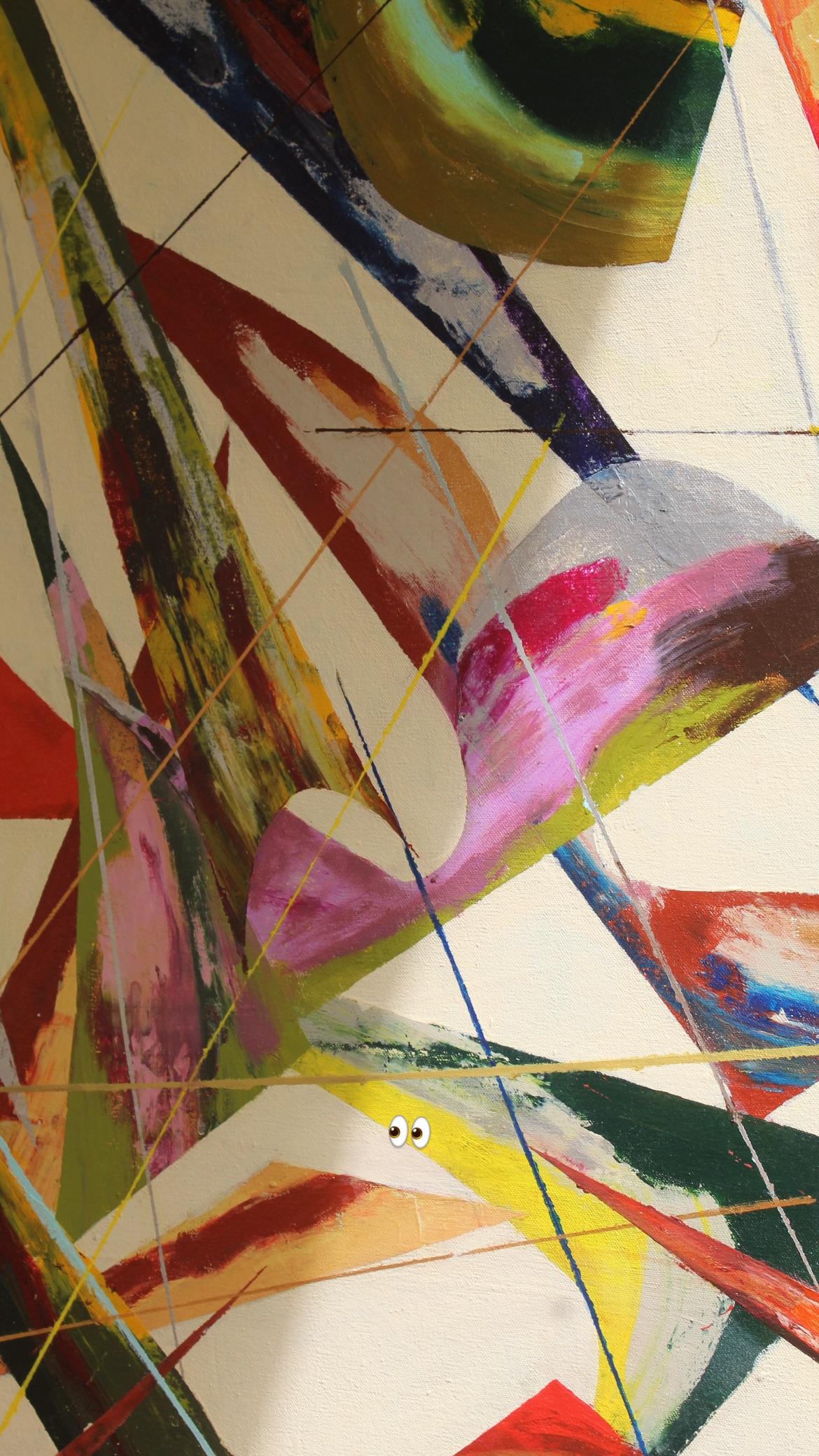 Abstract art piece with vibrant colors