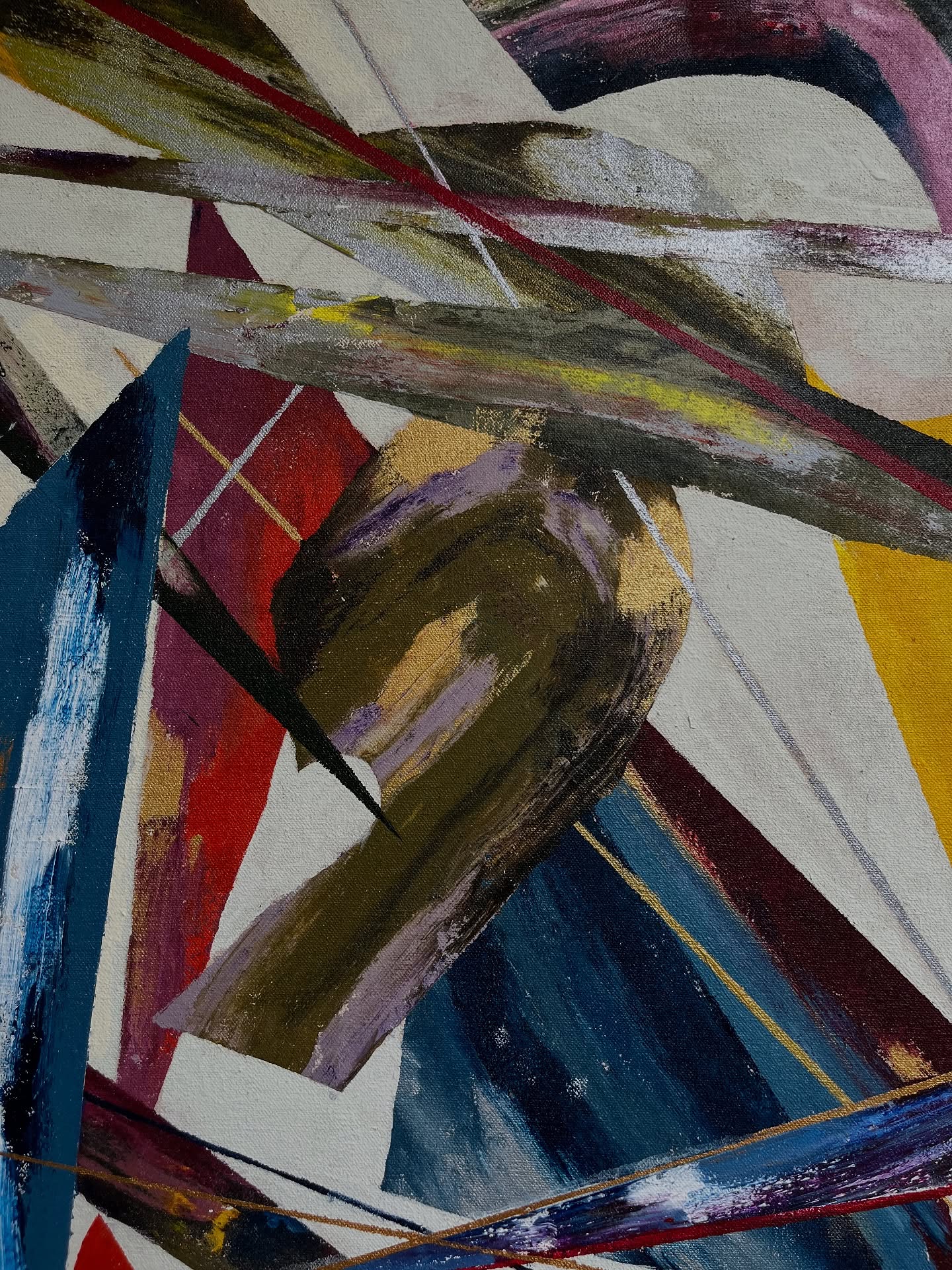 Abstract art piece with vibrant colors