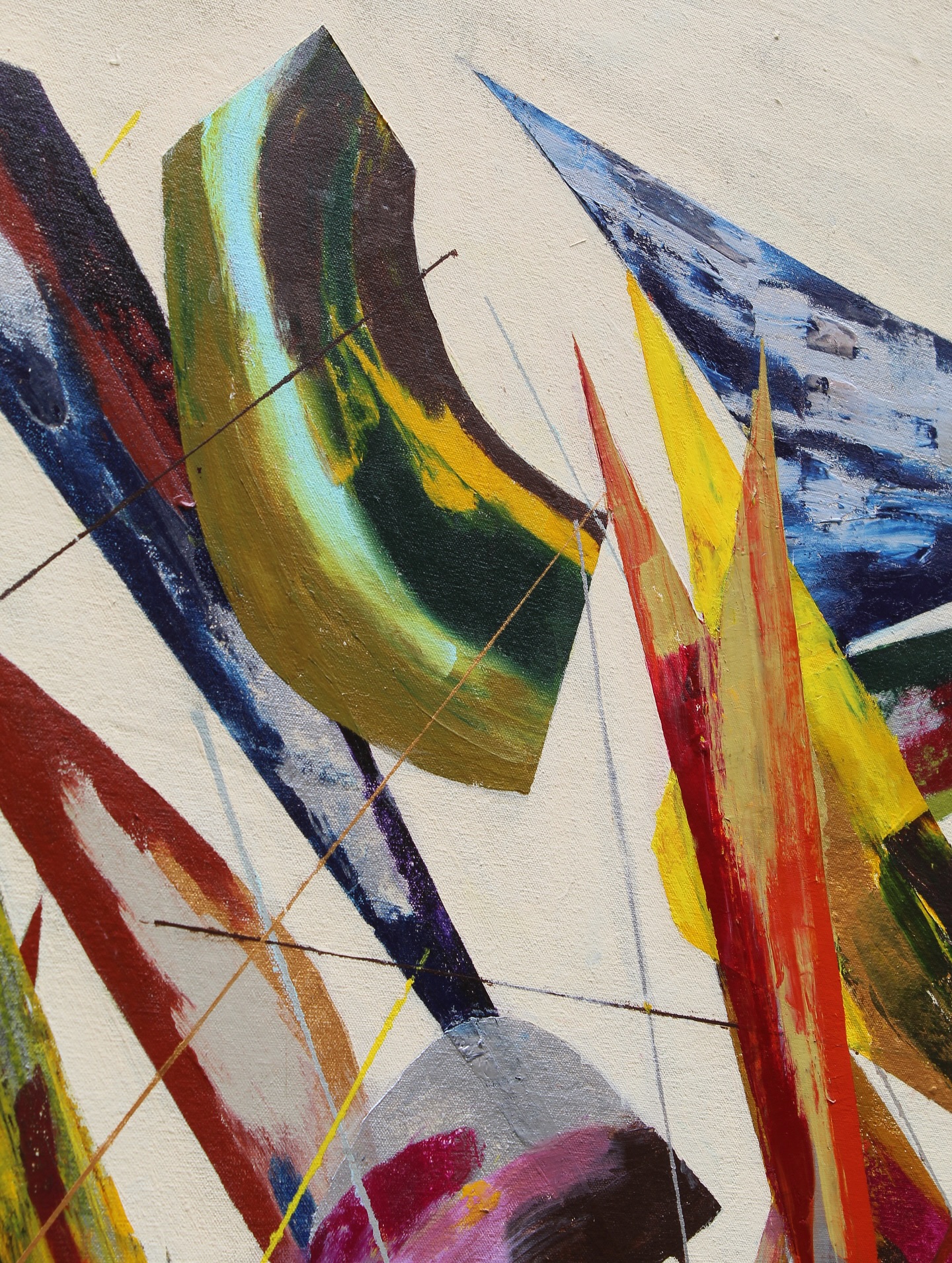 Abstract art piece with vibrant colors