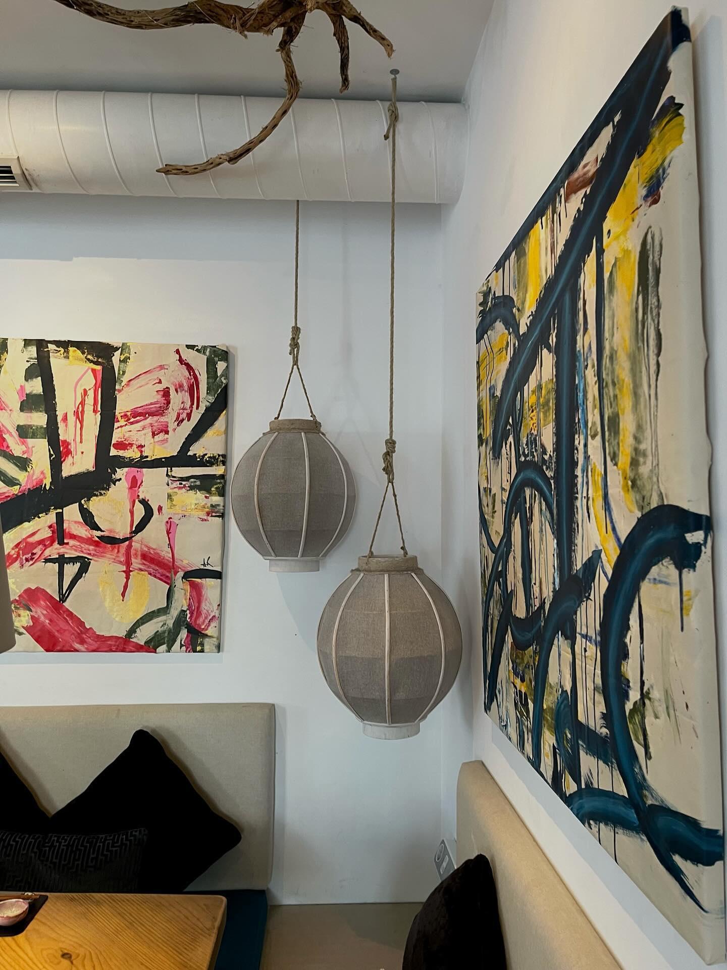 Abstract art piece with vibrant colors