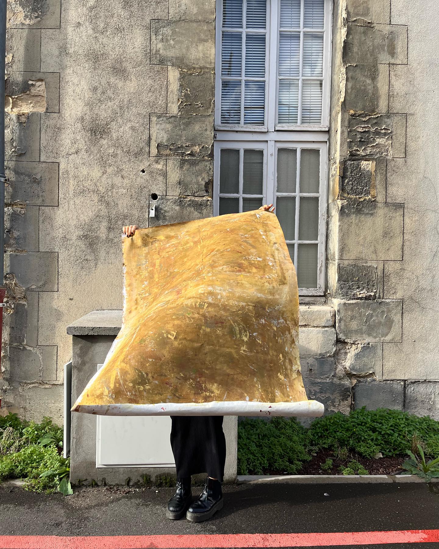 Abstract art piece with vibrant colors