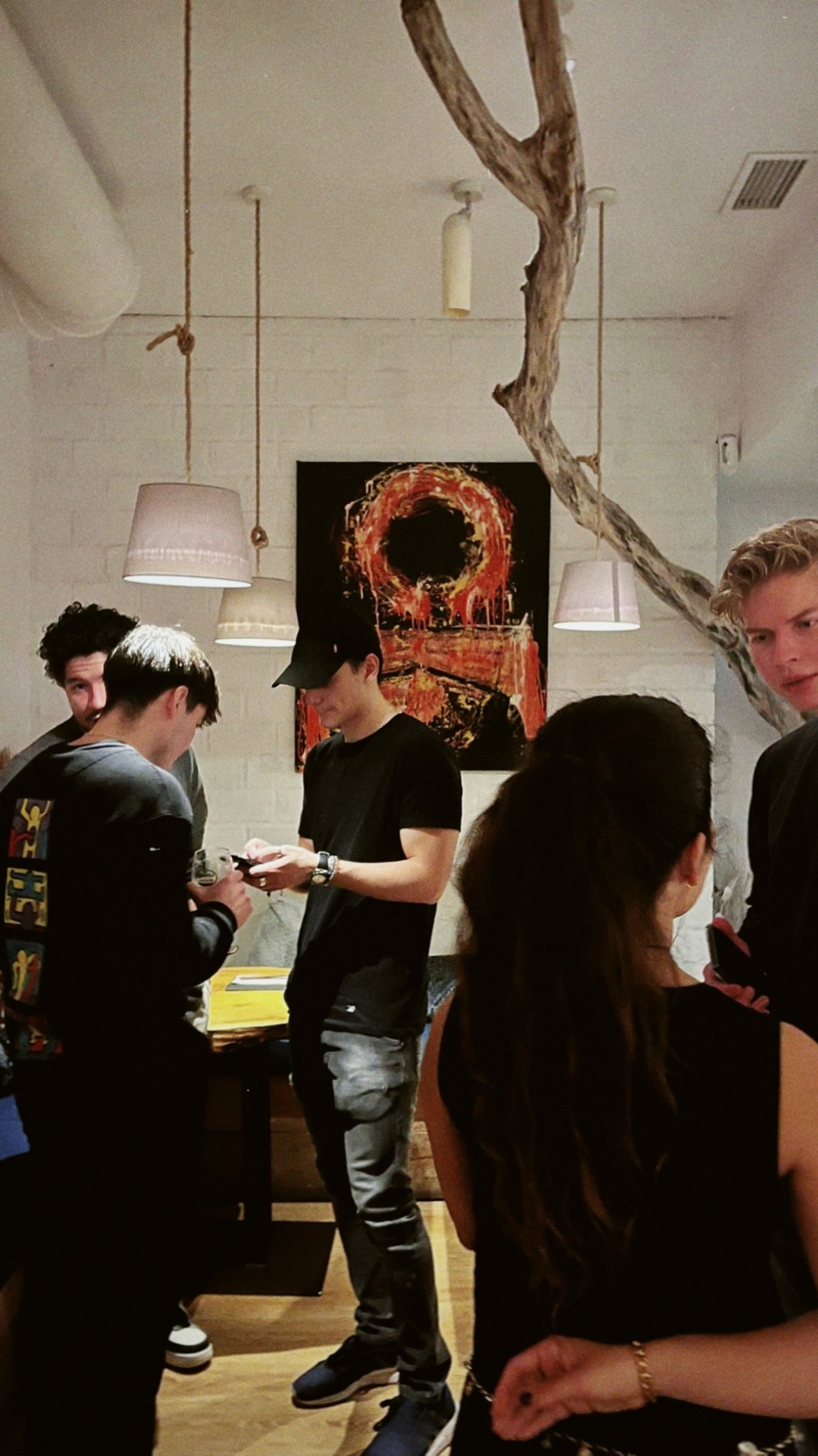 Abstract art piece with vibrant colors