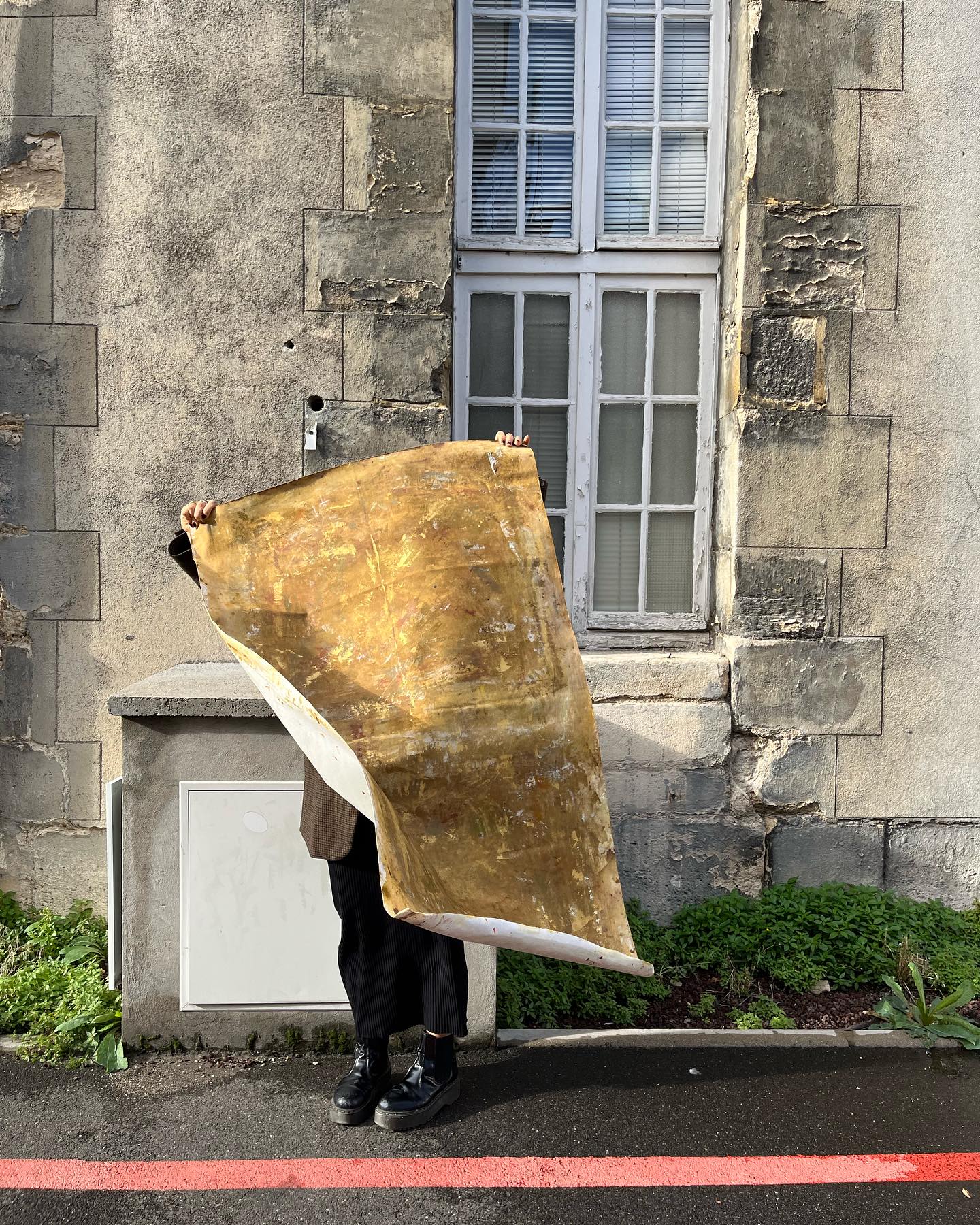 A complex abstract painting representing the intellectual atmosphere of Paris.