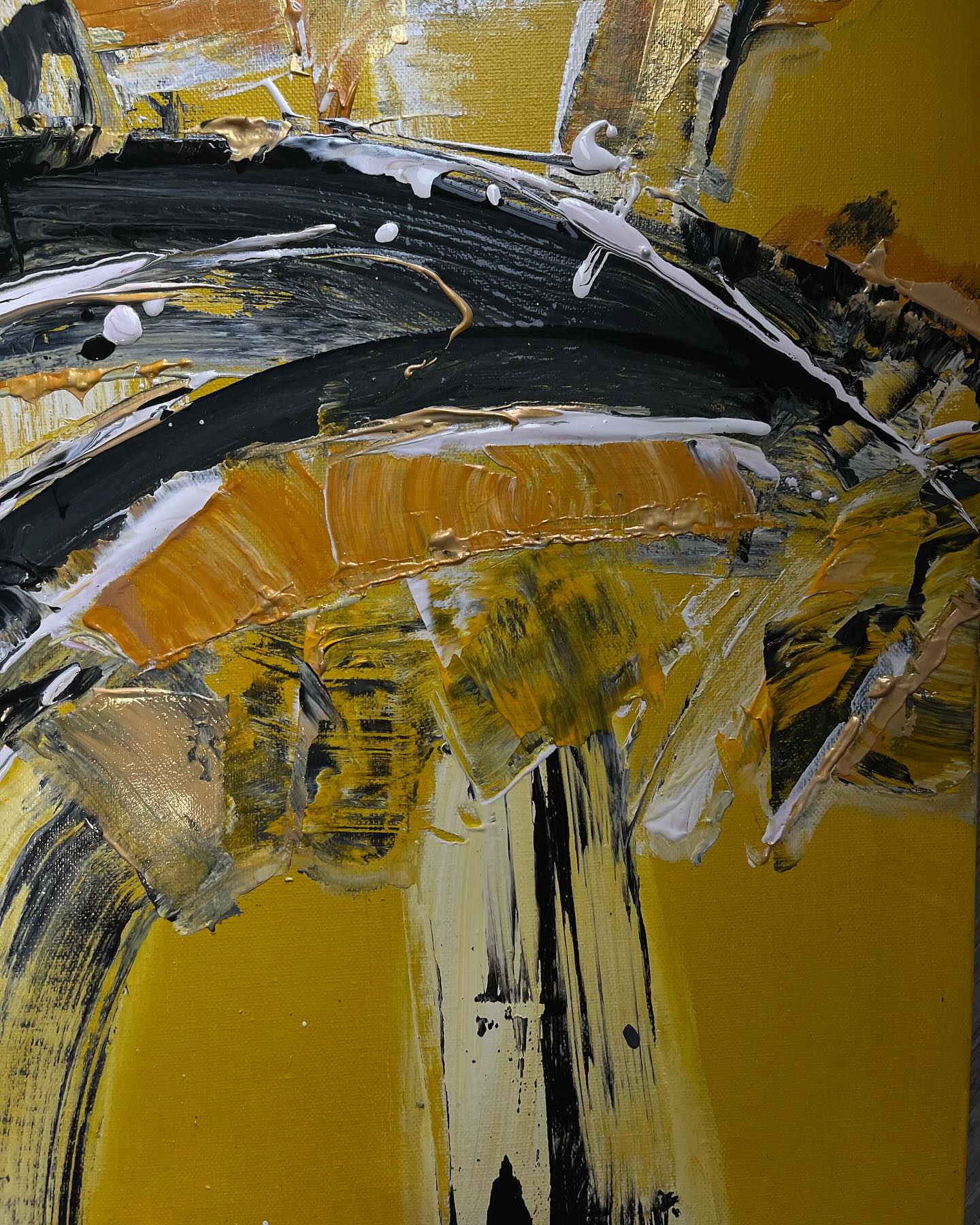 Abstract art piece with vibrant colors