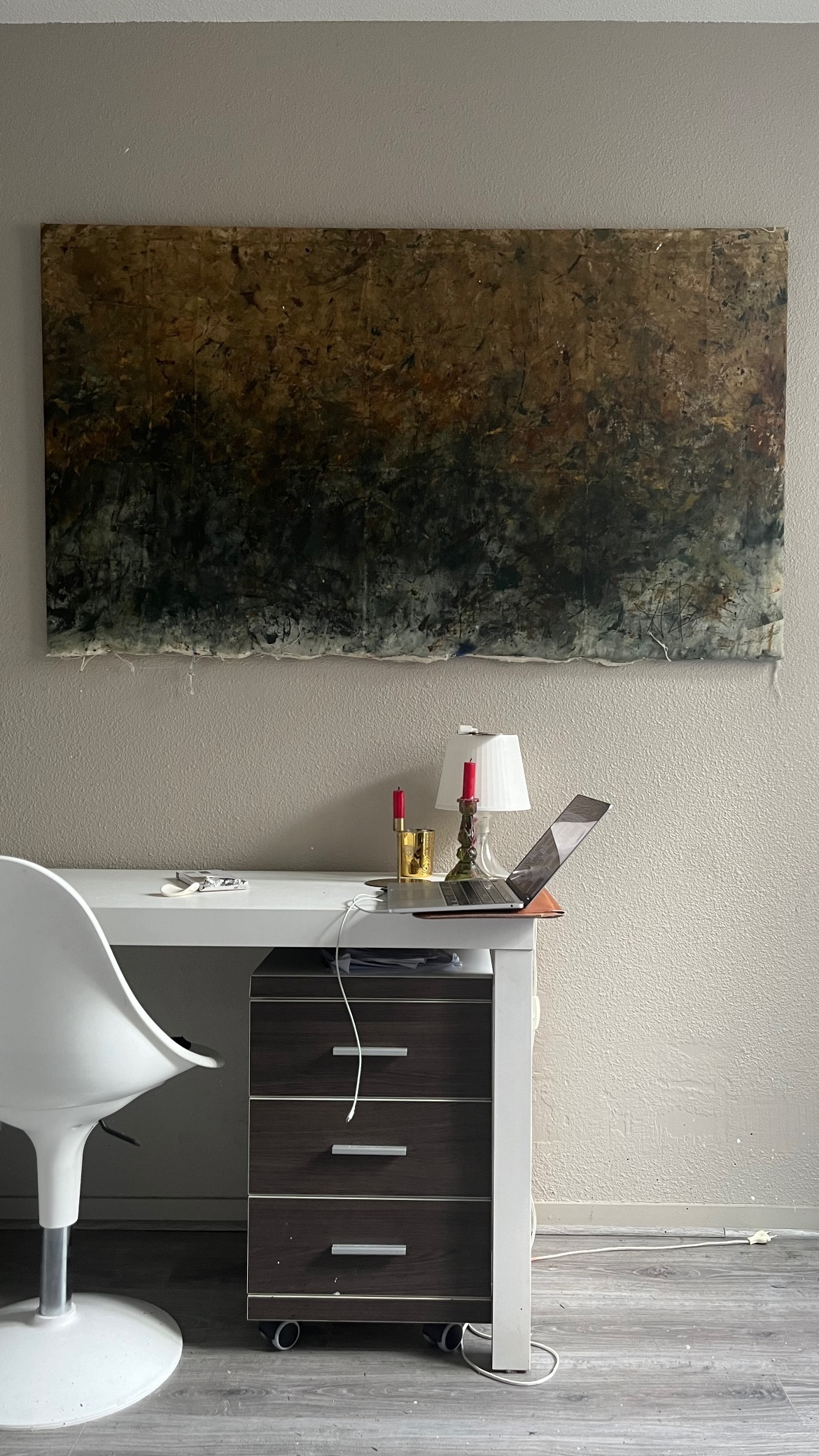 Abstract art piece with vibrant colors