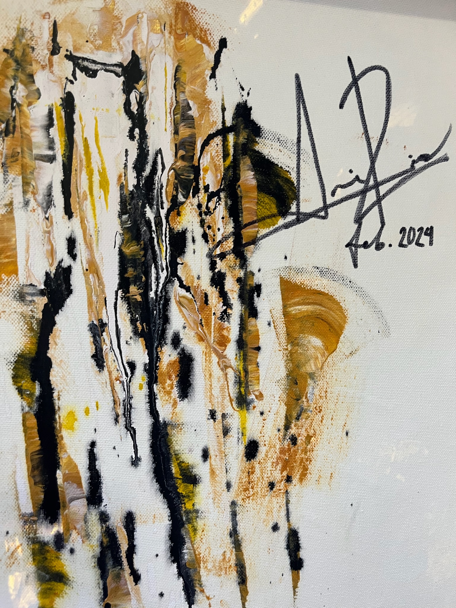 Subtle pastel hues arranged in abstract shapes