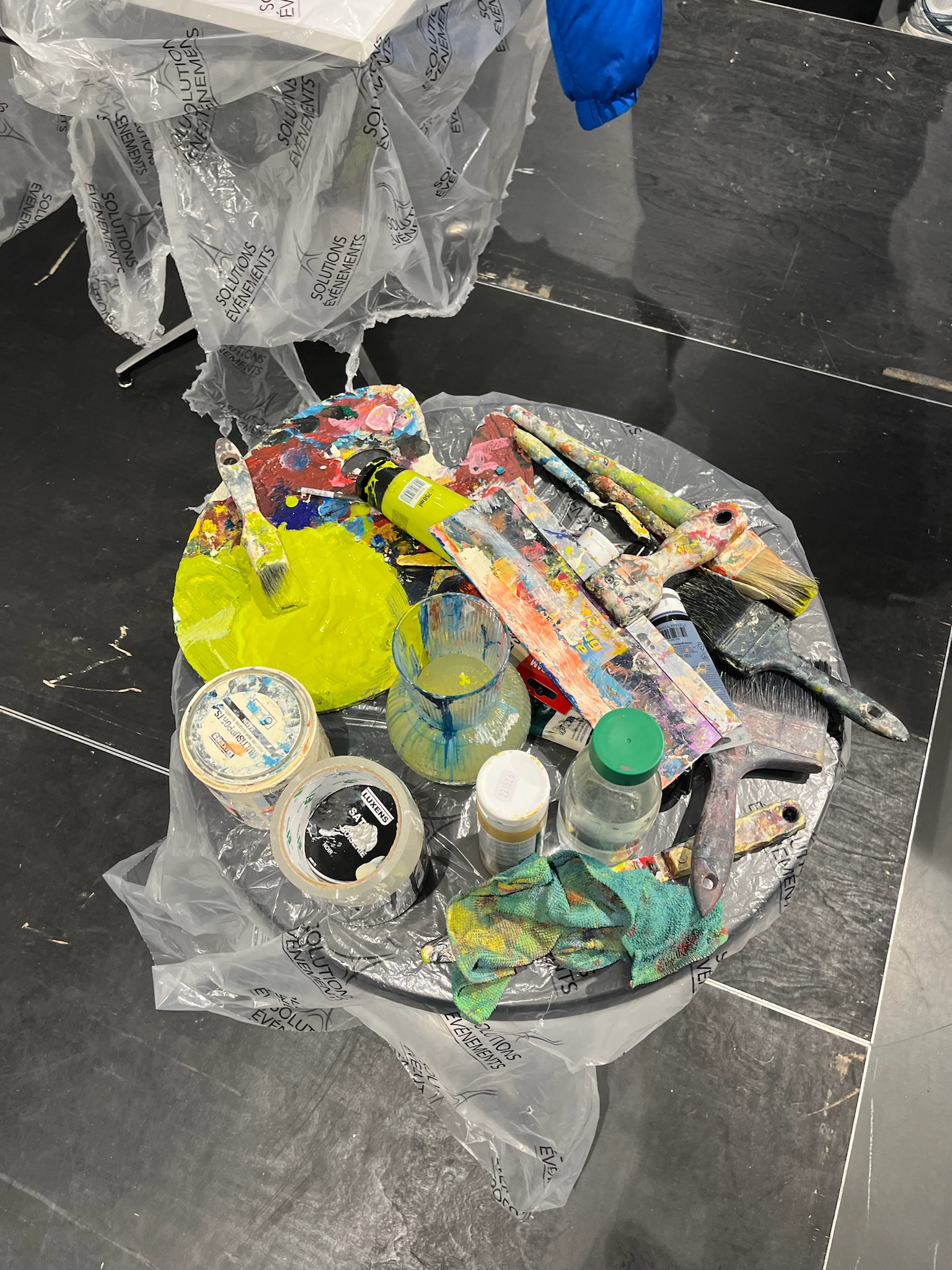 Subtle textures and soft hues in abstract art