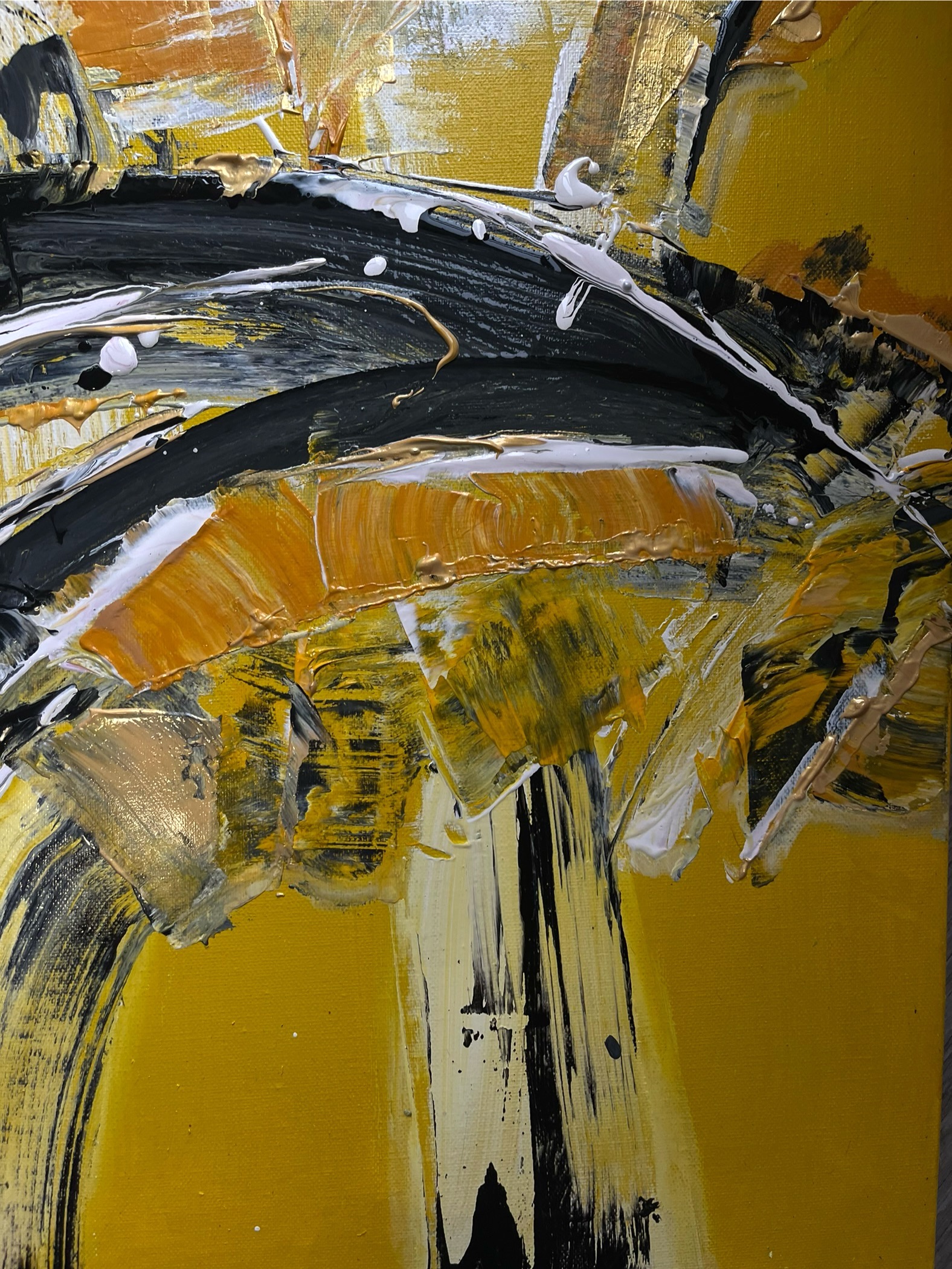 70 x 40 cm, Acrylic and mixed media on canvas.