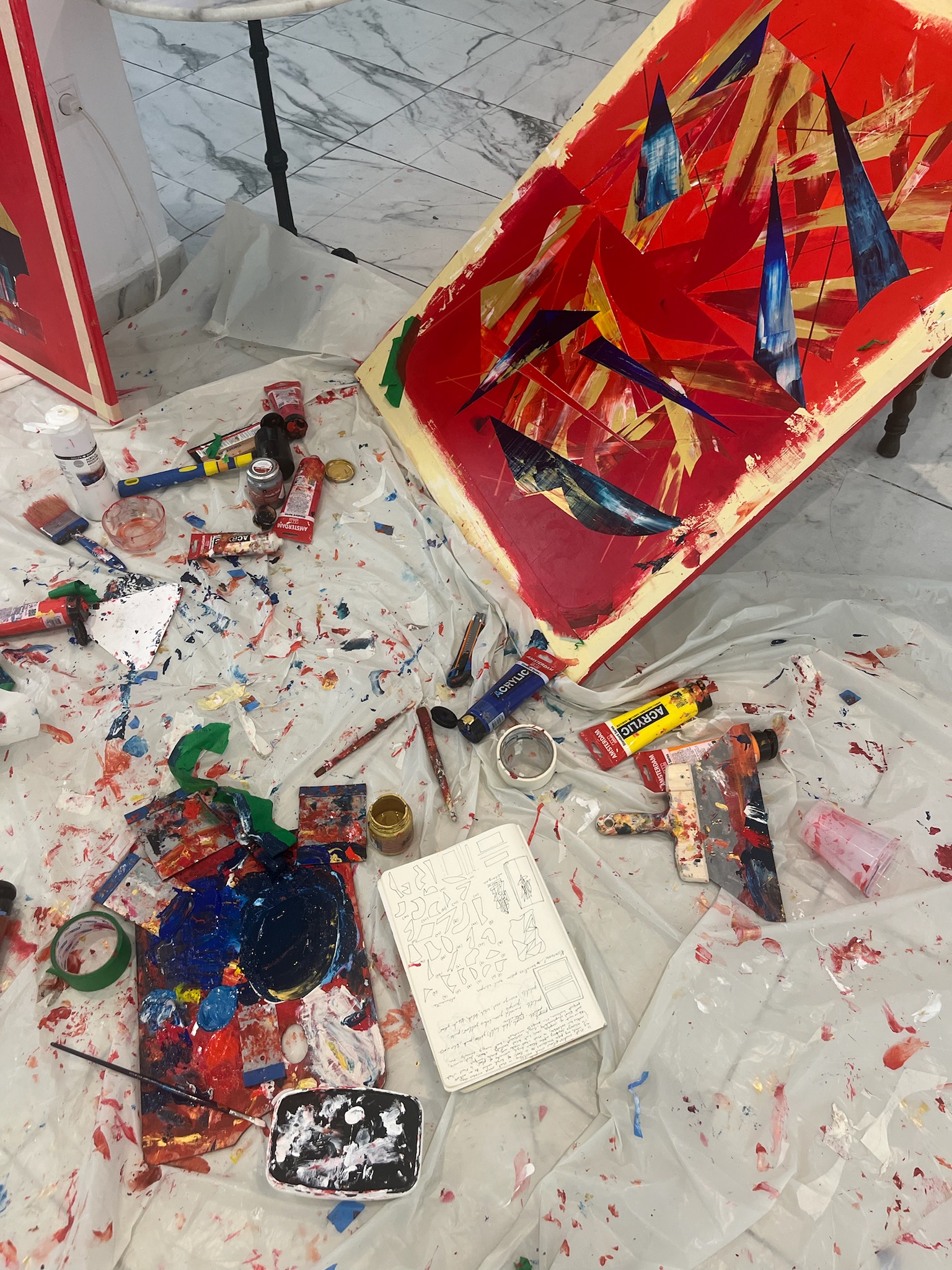 Intricate details and layered textures in abstract form